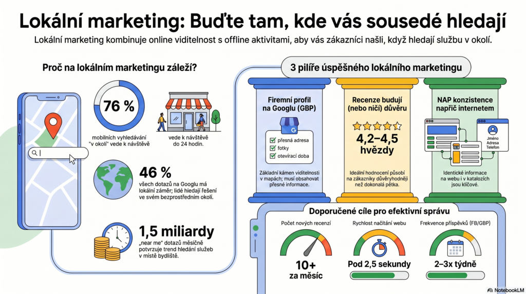 Lokální marketing infografika