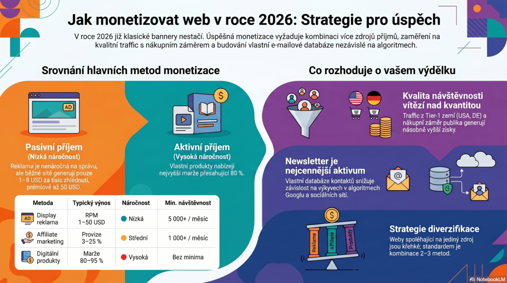 Jak monetizovat web infografika