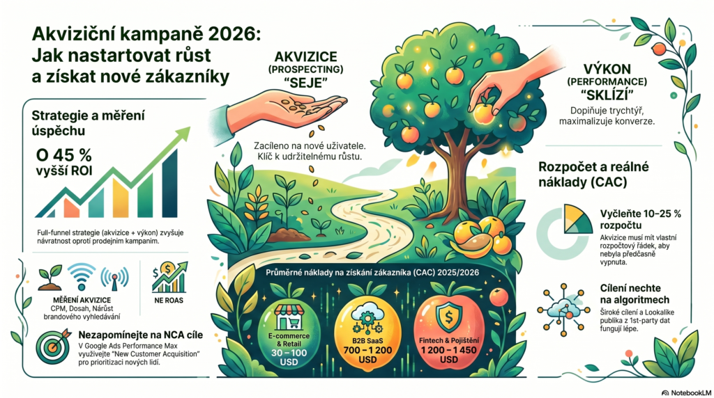 Akviziční kampaně infografika